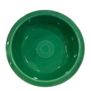 Original Homer‎ Laughlin Fiesta 9.5" Vegetable Bowl in Green Glaze Circa 1980s